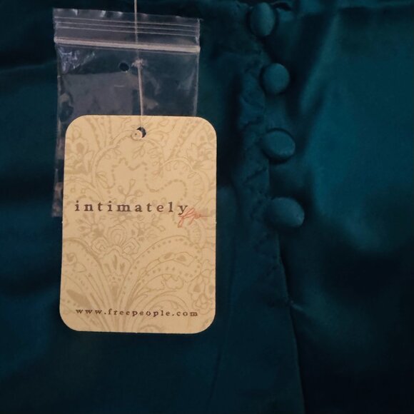 Free People Friday Fever Mini Slip in Crystal Teal Medium NWT - Picture 5 of 6